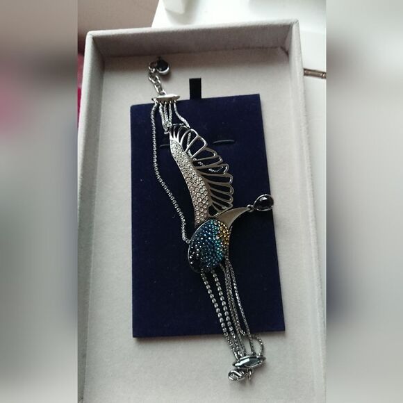 Super exquisite Swarovski peacock bracelet - Picture 2 of 14